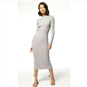 YOUNG FABULOUS & BROKE BURGUNDY MIDI DRESS